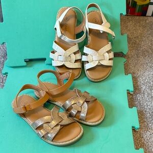 Kids Glitter Sandals,  2 pair